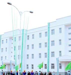 Housing is being actively built in the northern region of Turkmenistan