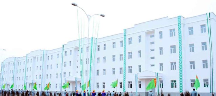 В северном регионе Туркменистана ведется активное строительство жилья