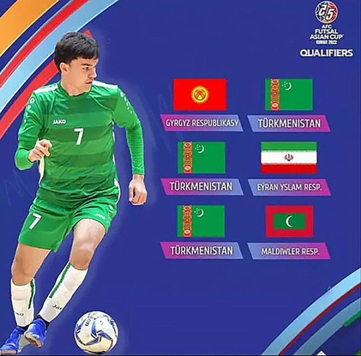Сборная Туркменистана по футзалу готовится к отборочному этапу Кубка Азии-2022