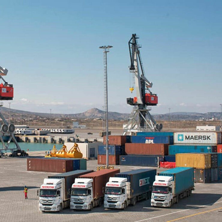 The volume of freight traffic between the ports of Turkmenbashi and Baku amounted to 23.5 thousand trucks