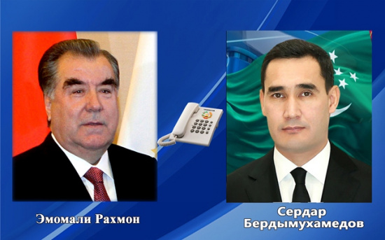 Состоялась телефонная беседа президентов Туркменистана и Таджикистана