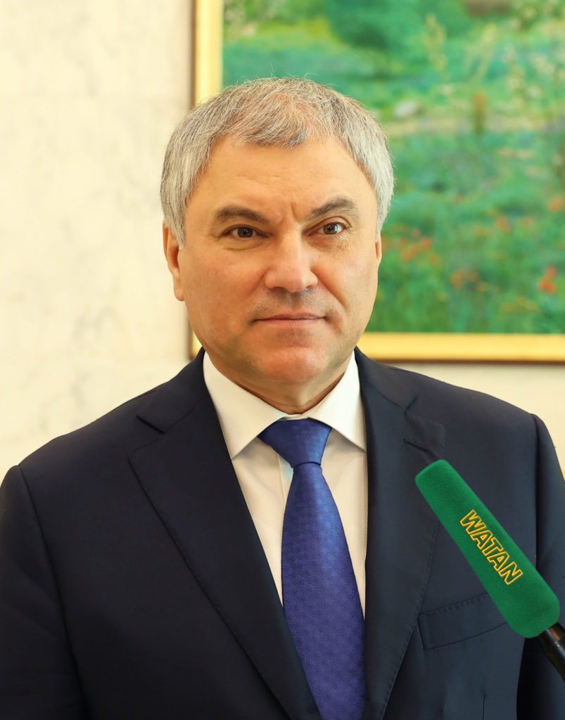Спикер Госдумы РФ передал президенту Туркменистана приветственные слова от В.В. Путина