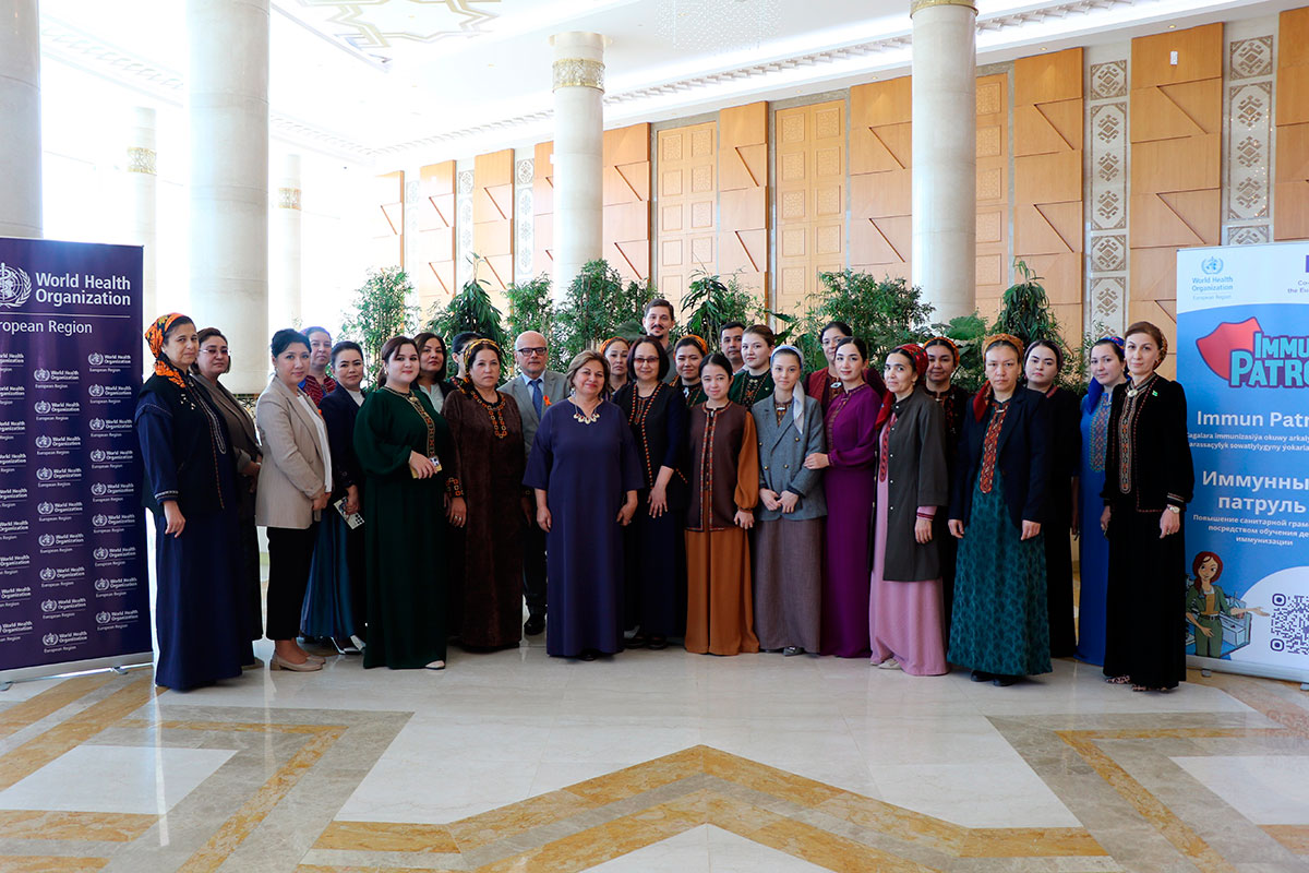 Туркменистан внедряет инновационную платформу «Иммунный патруль» при поддержке ВОЗ